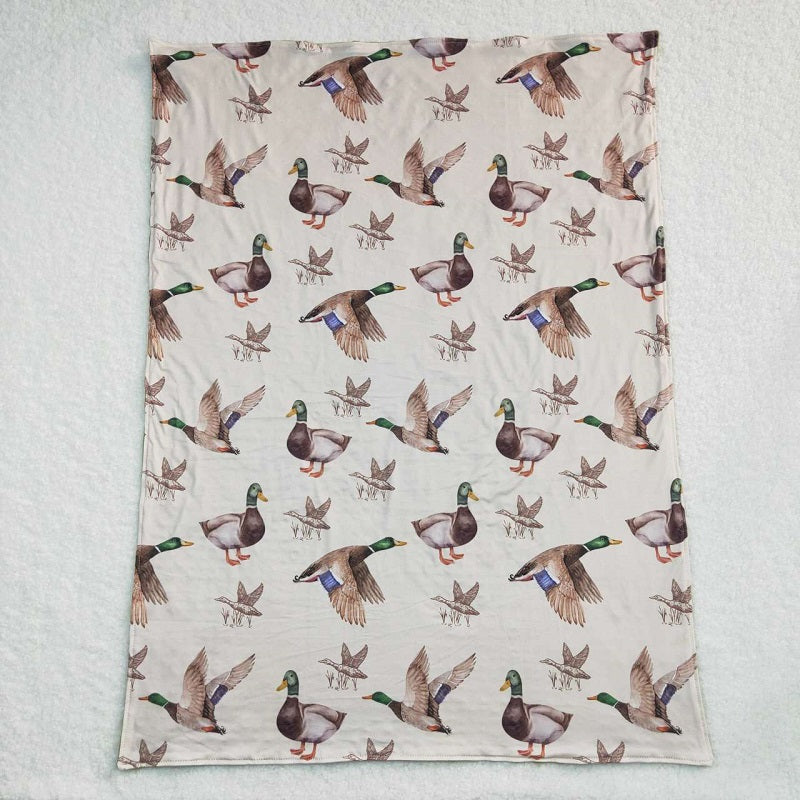 BL0081 Duck Print Baby Blanket
