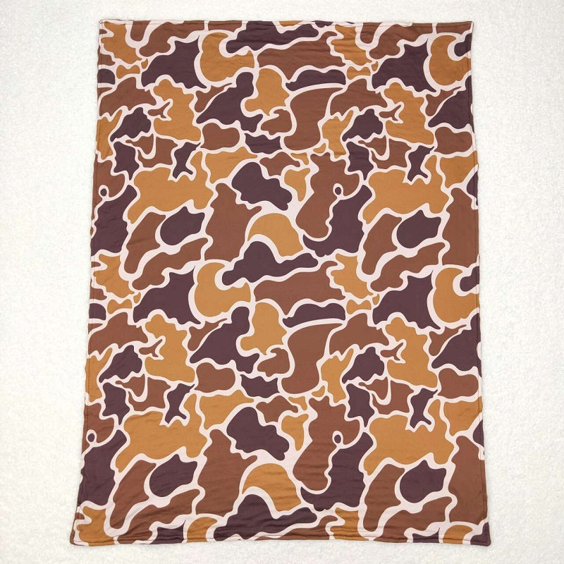 BL0109 Camo Brown Baby Blanket