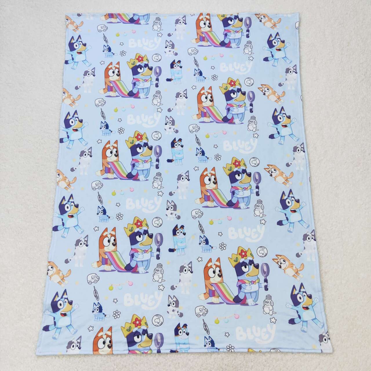 BL0131 blue baby blanket