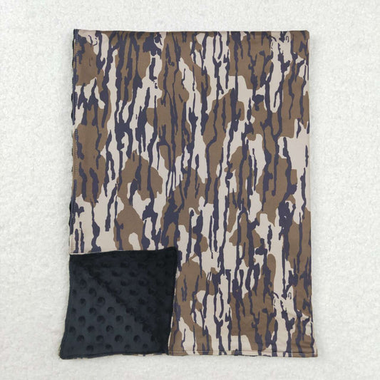 BL0147 Army Green Camouflage Baby Blanket