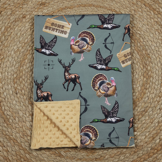 BL0151 Deer Duck Hunting Baby Blanket