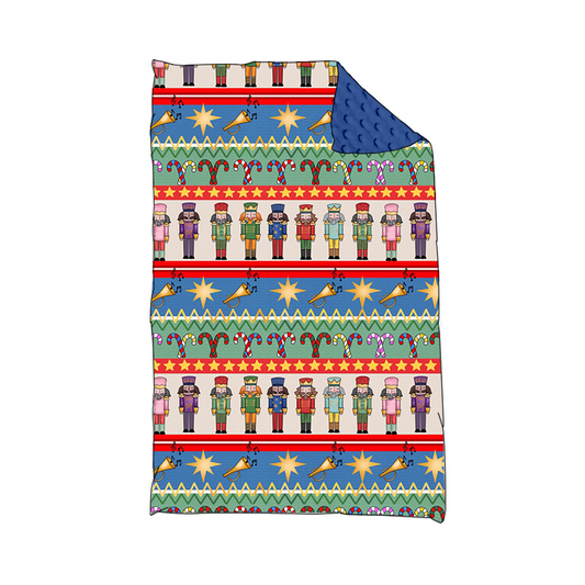 presale BL0160 Christmas Blue Baby Blanket 2024 8.24