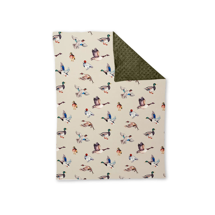 presale  BL0173 Duck Army Green Baby Blanket  2024 8.31