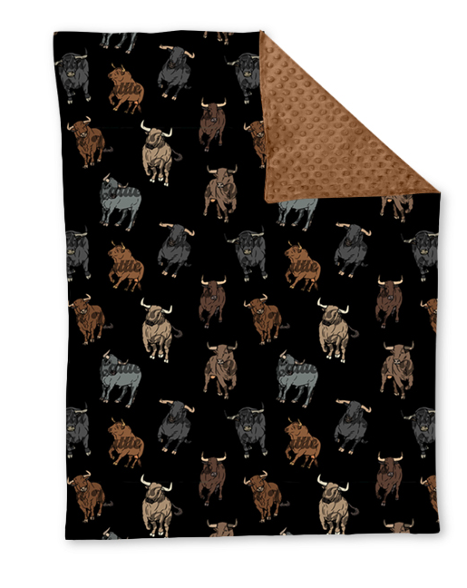 presale  BL0174 Cow Brown Black Baby Blanket      2024 .9.4