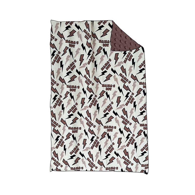 presale BL0180  Lightning Beige Brown Baby Blanket  2024 9.11