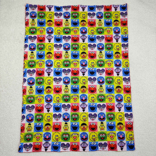 BL0196 Baby Toddler Girls Cartoon Street Minky Blankets D 3.3
