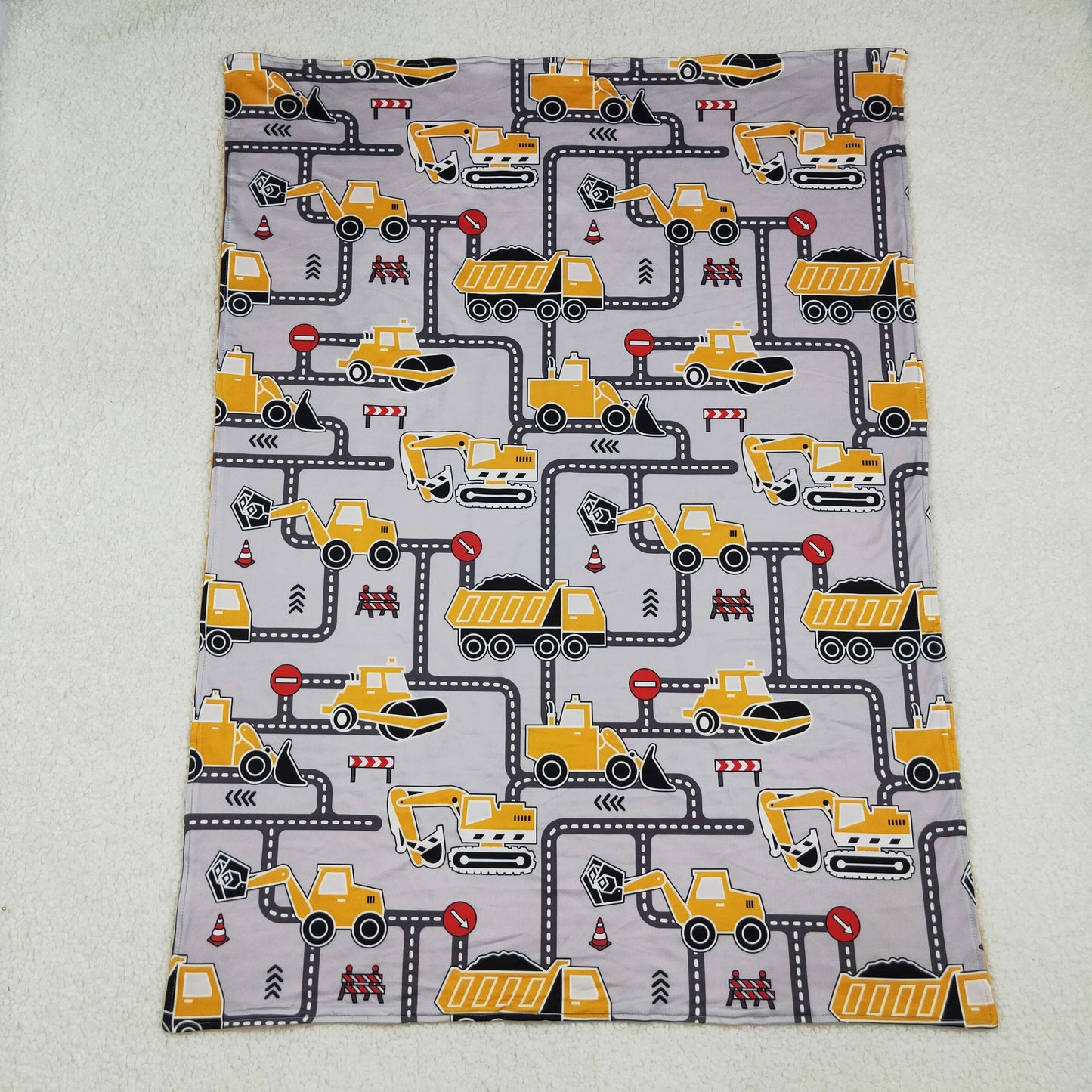 BL0199 Baby Kids Excavators Tractors Blankets D 930