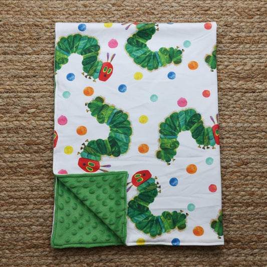 BL0202  Baby Kids Green Caterpillar Blankets