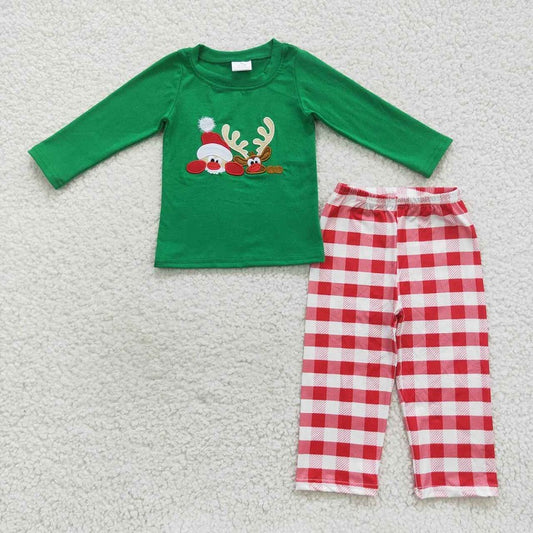 BLP0203 Boys Embroidery X-mas Santa Boutique Outfit