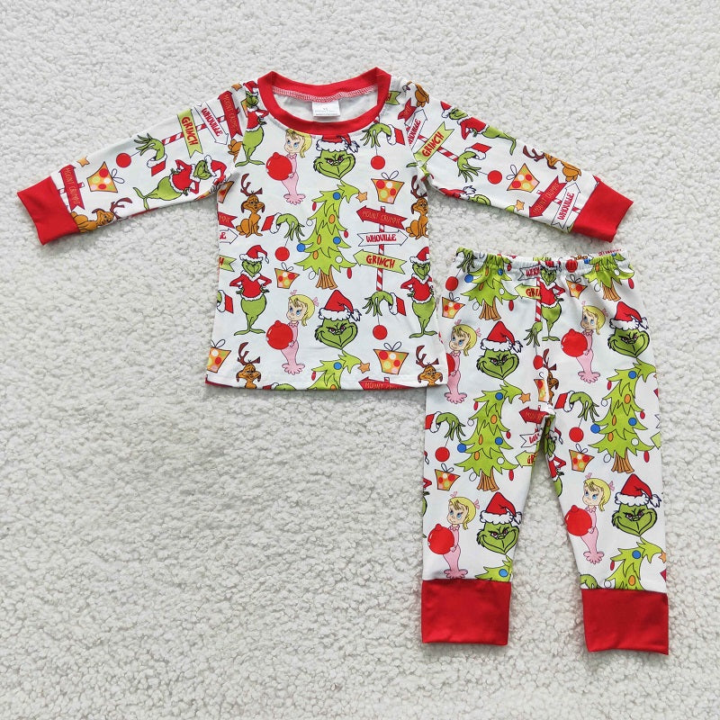 BLP0256 Boys Christmas Long Sleeve Trousers Set