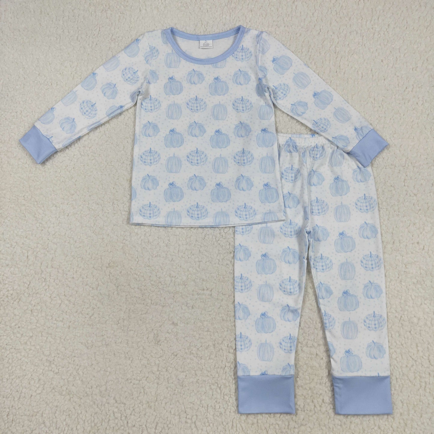 Sibling Boys Baby Girls Bamboo Pumpkins Top Pants Pajamas Outfits D 7.21