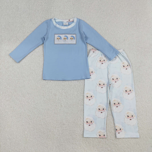 BLP0505 Santa Claus Blue Long Sleeve Pants Suit D 8.4