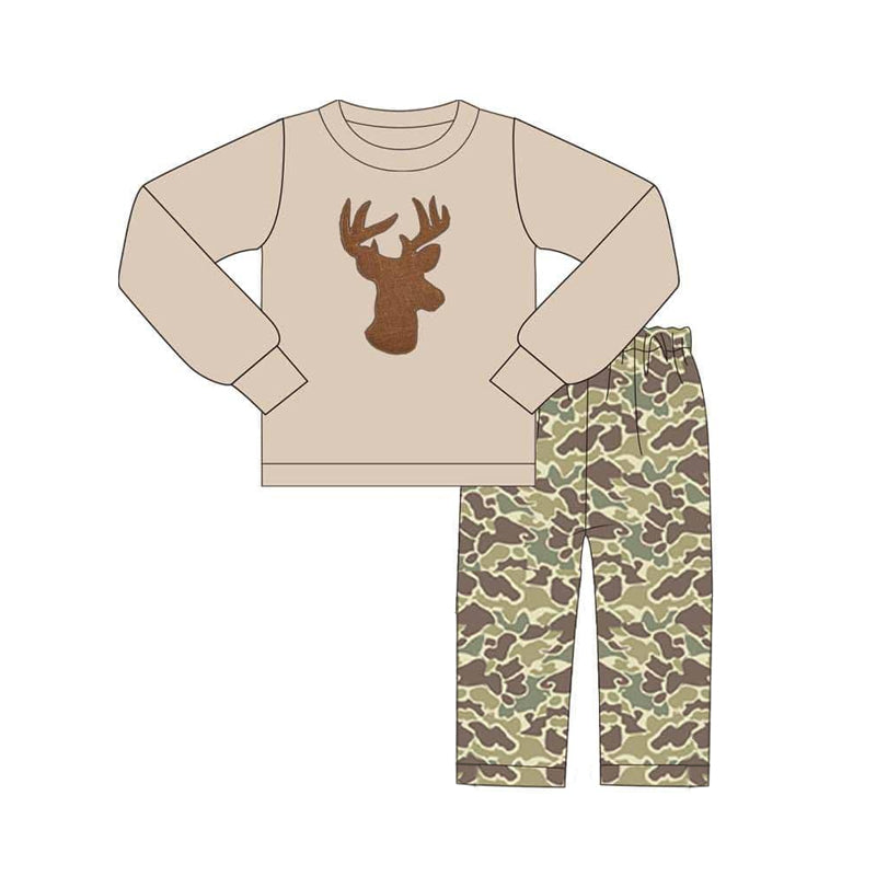 presale BLP0530 Deer head long sleeve camouflage trousers suit