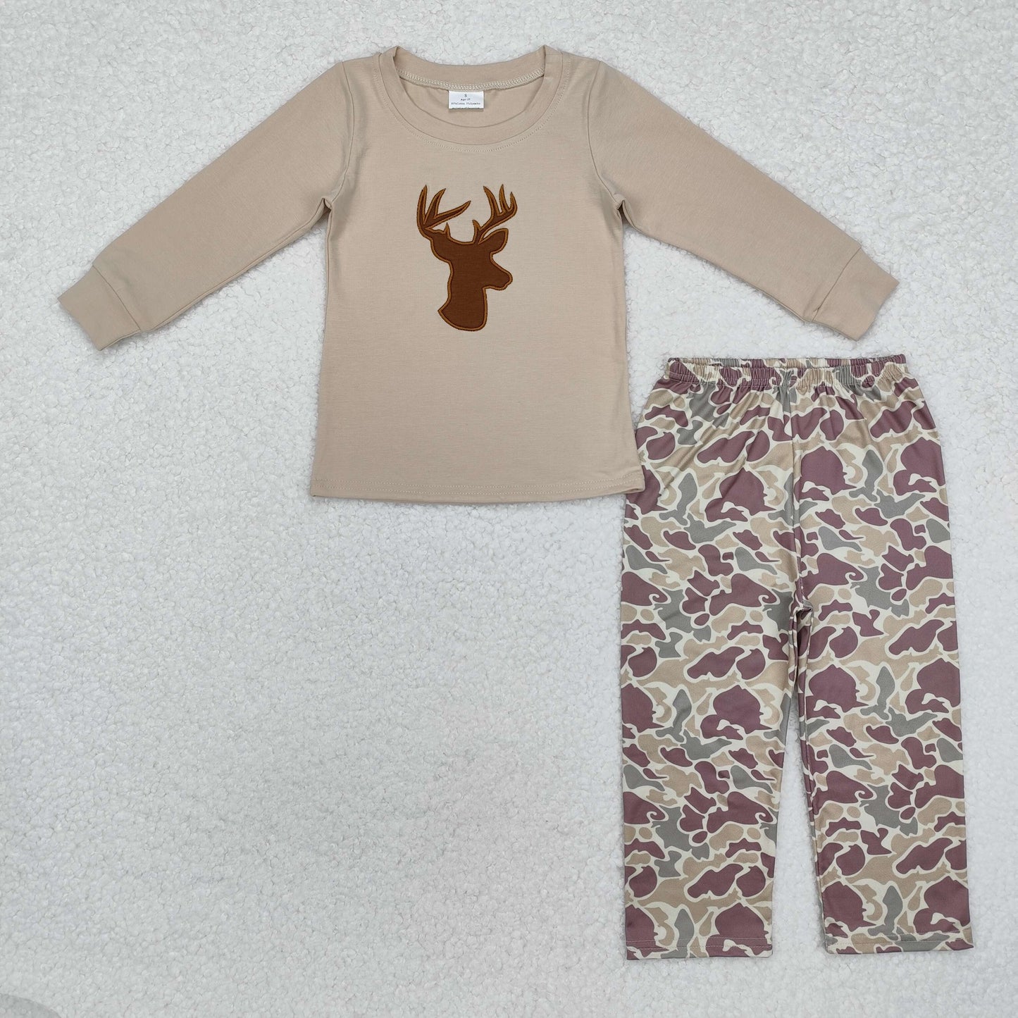 BLP0530 Deer head long sleeve camouflage trousers suit