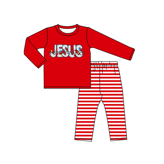 presale BLP0600 Red Long Sleeve Striped Trousers Suit