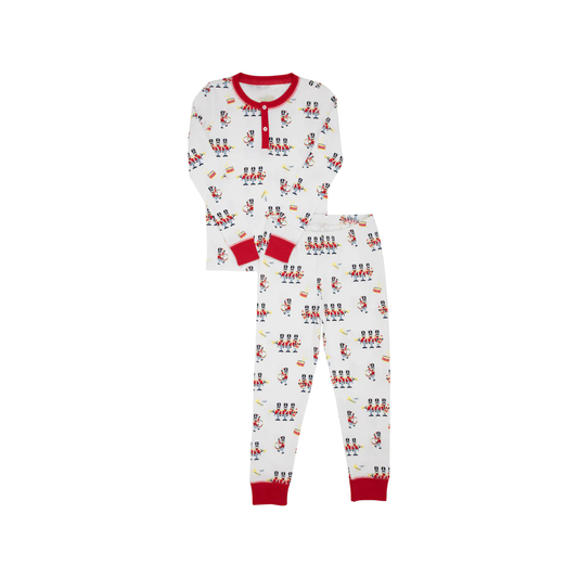 presale BLP0623 The Nutcracker Soldier Band Long Sleeve Long Pants Pajama Set