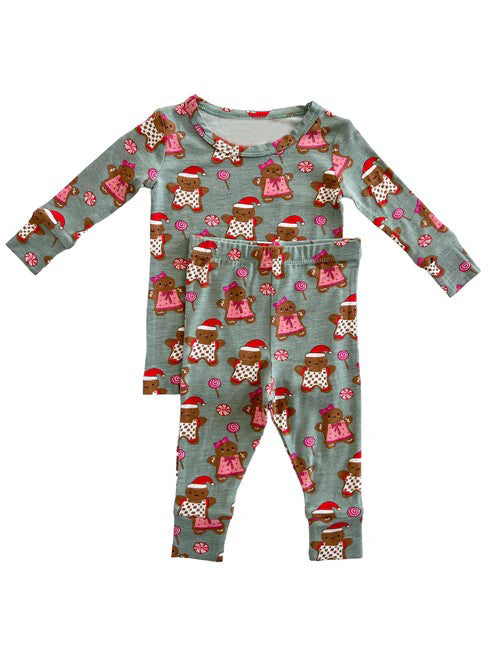 presale BLP0702 Lollipop Green Long Sleeve Long Pants Pajama Set