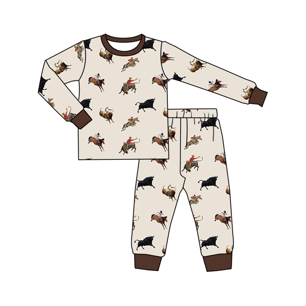 presale BLP0844 Brown long-sleeved and long-pants pajama set 2024 8.12