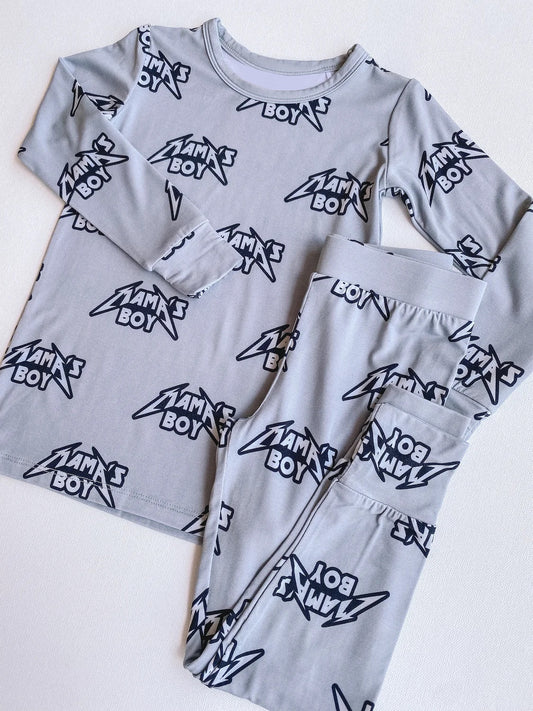 presale BLP0846 mama's boy blue long-sleeved trousers pajamas set 2024 8.12