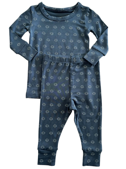 presale BLP0884 Blue long-sleeved and long-pants pajama set   2024 8.24