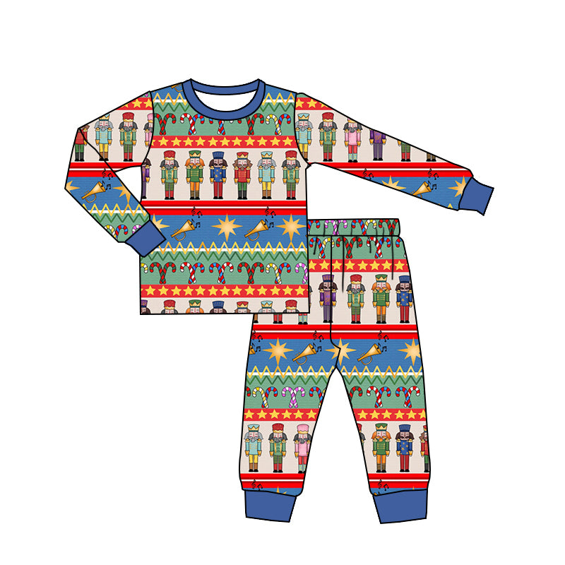 presale BLP0887 Christmas blue long-sleeved and long-pants pajama set  2024 8.24