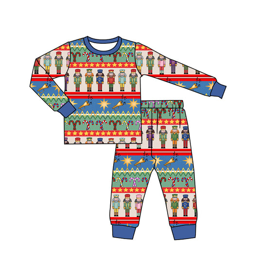 presale BLP0887 Christmas blue long-sleeved and long-pants pajama set 2024 8.24