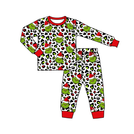 presale BLP0911  Leopard print red and white long-sleeved trousers pajama set  2024 8.30