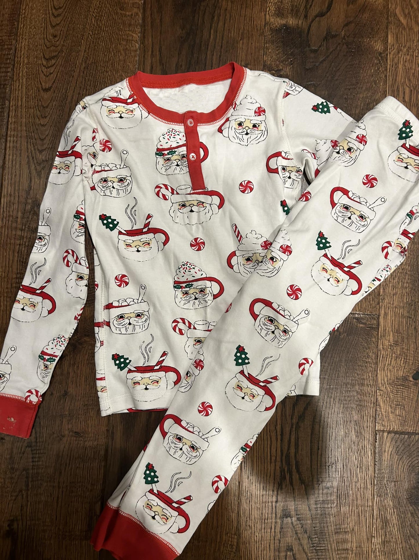 presale BLP0921  Santa Claus Cup Red and White Long Sleeve Long Pants Pajama Set  2024 9.3