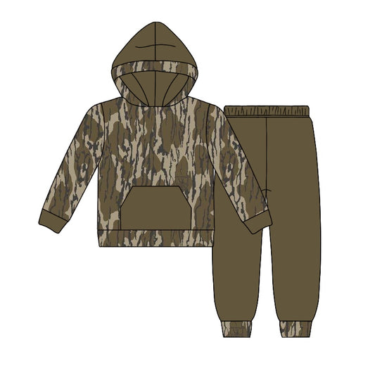 presale BLP0961 Pocket camouflage army green hooded long-sleeved trousers suit  2024 9.18