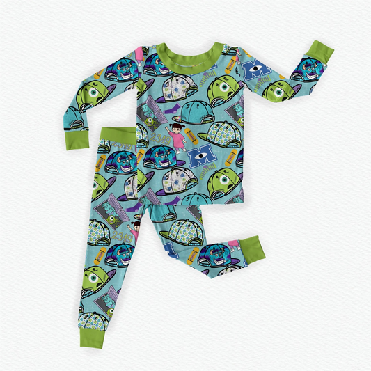 presale BLP1056 Teal Long Sleeve Long Pants Pajama Set  2024 11.22