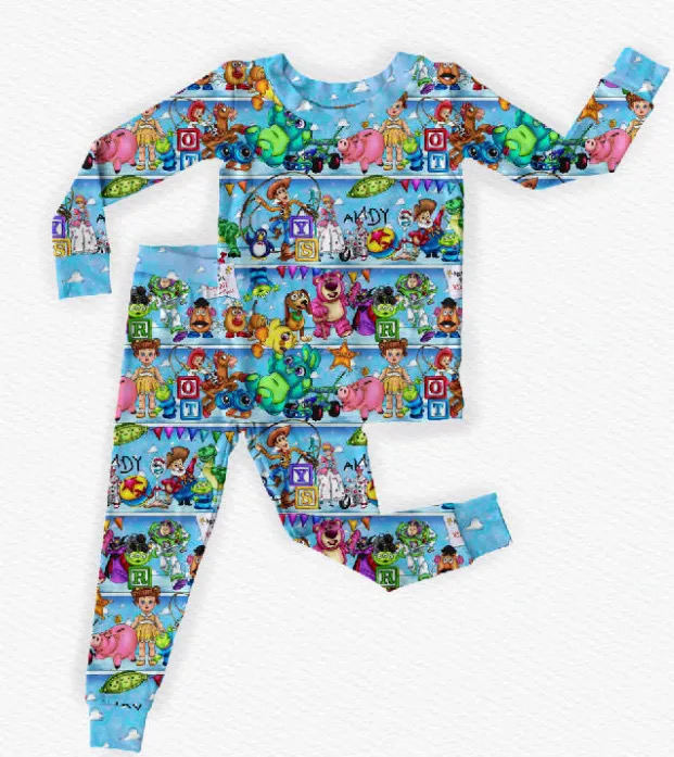 presale BLP1057 Teal Long Sleeve Long Pants Pajama Set   2024 11.22