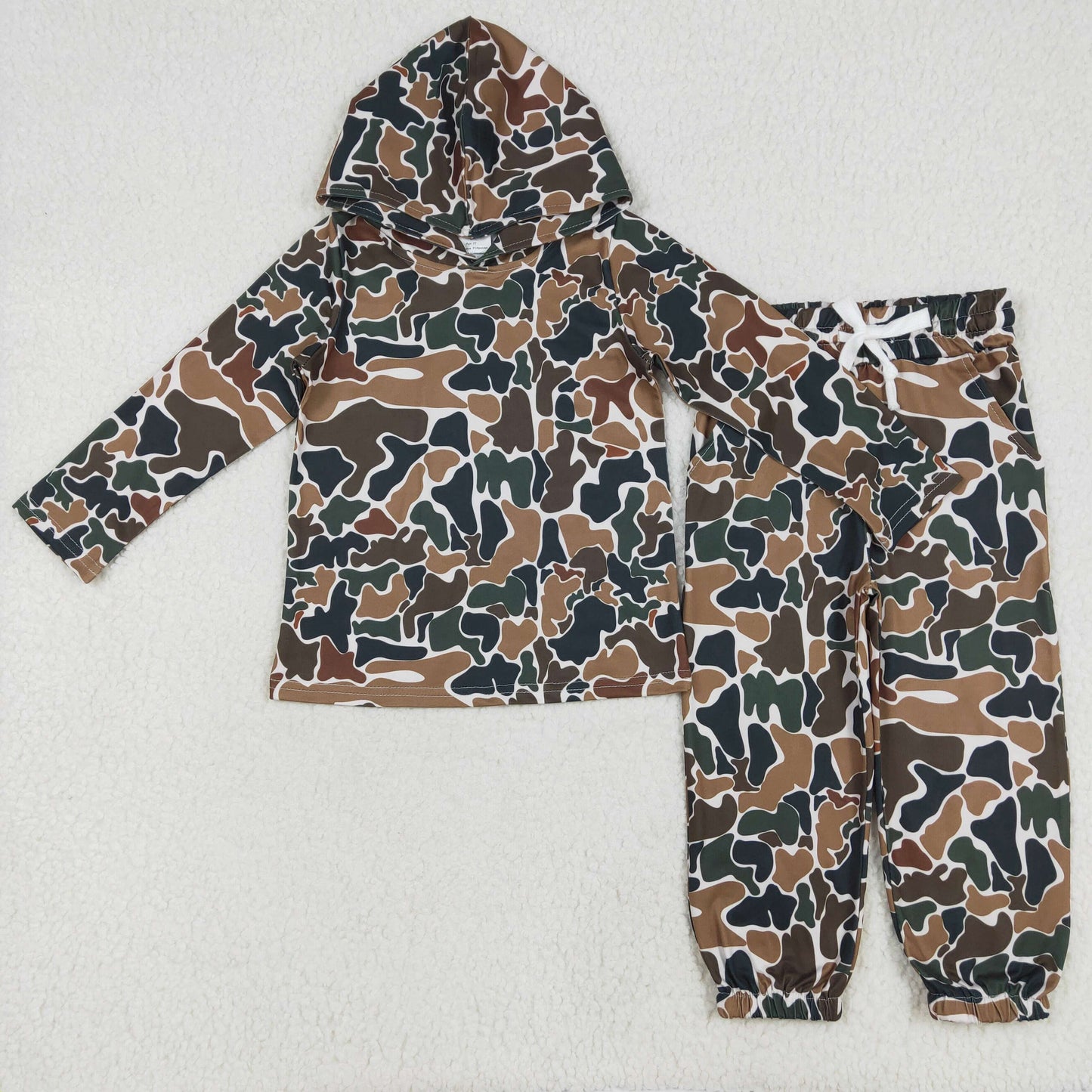 Match Baby Boys Camouflage Hooded Top Jogger Pants Outfits Clothes Sets