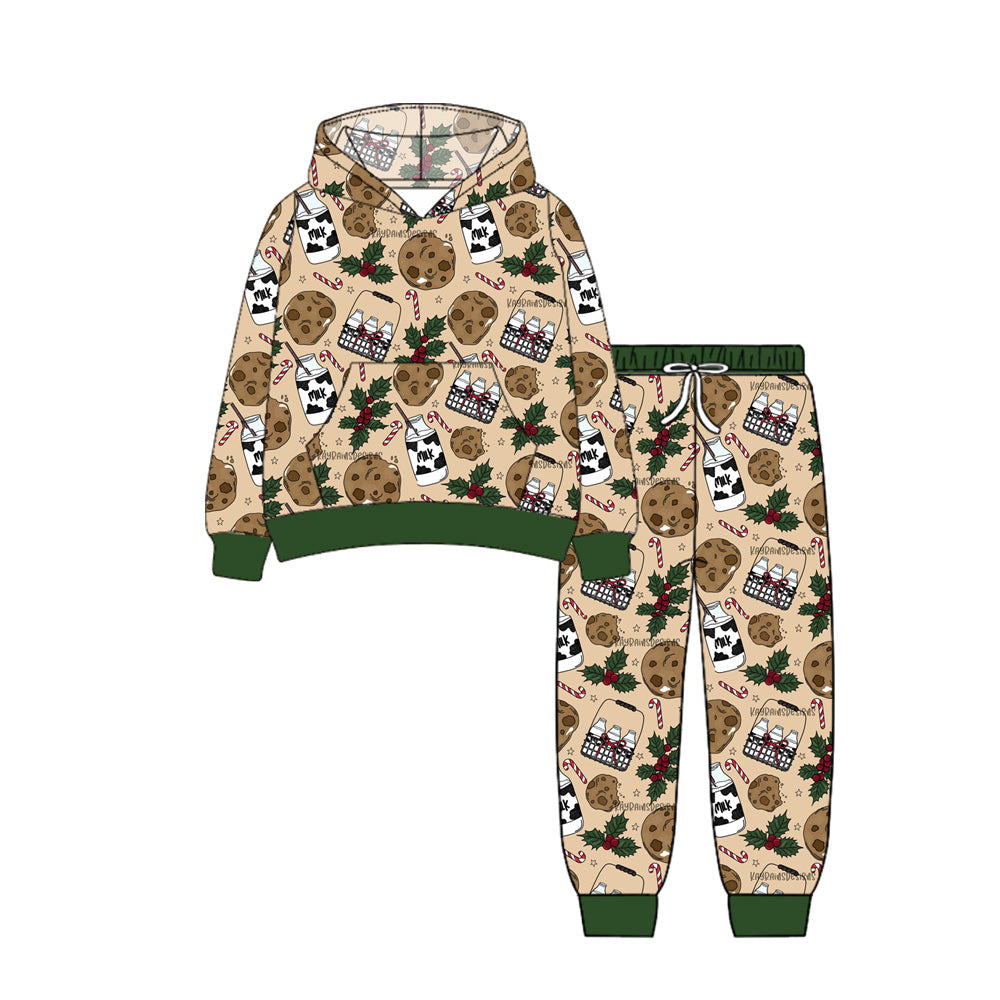 presale BLP1156  Baby Boys Long Sleeves Holly Milks Pocket Hoodies Legging Pants Set  D 6.30