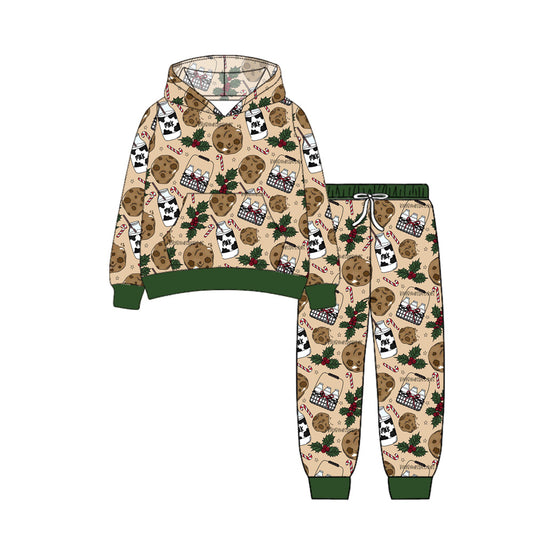 presale BLP1156  Baby Boys Long Sleeves Holly Milks Pocket Hoodies Legging Pants Set  D 6.30