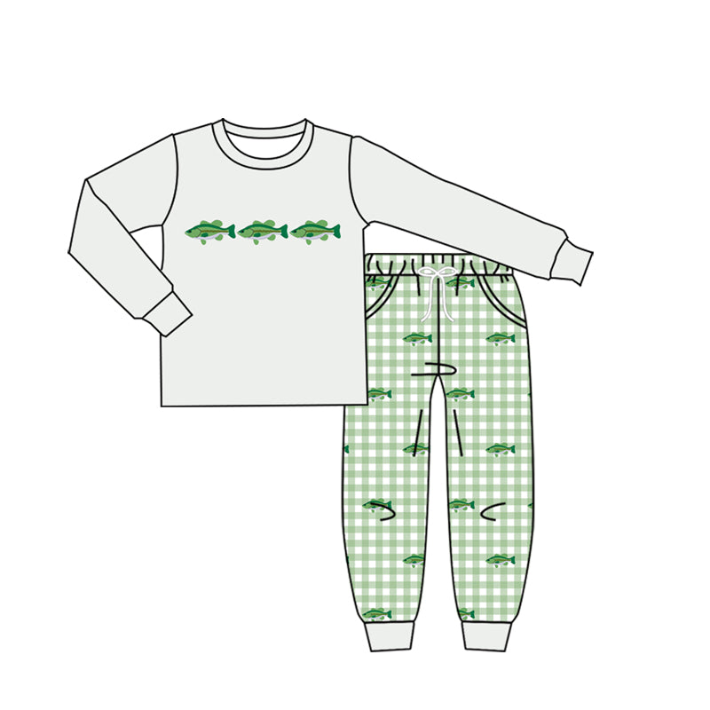 Pre order baby boy fish jogger outfit