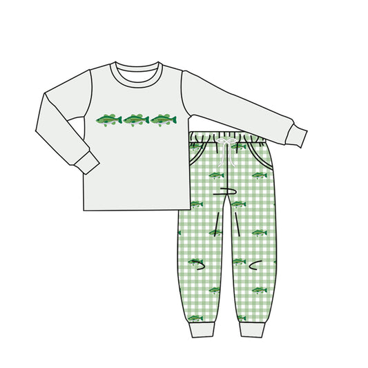 Pre order baby boy fish jogger outfit