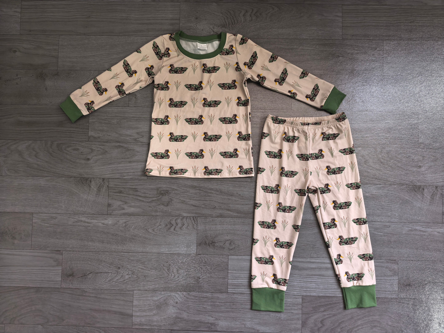 Pre order camo duck two piece pajama