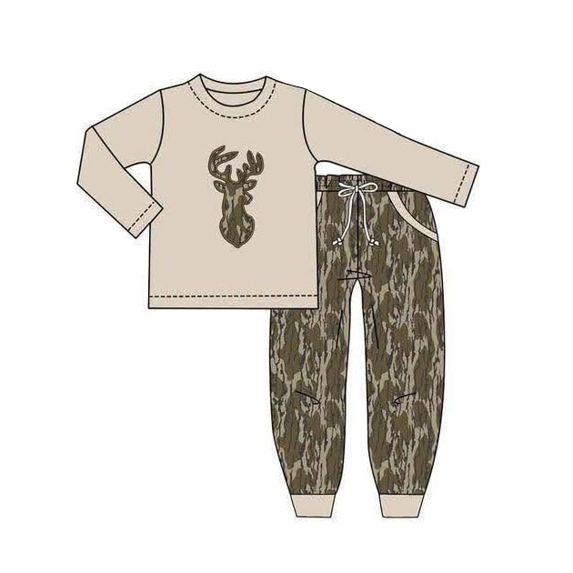 Pre order fall boy hunting deer camo jogger outfit