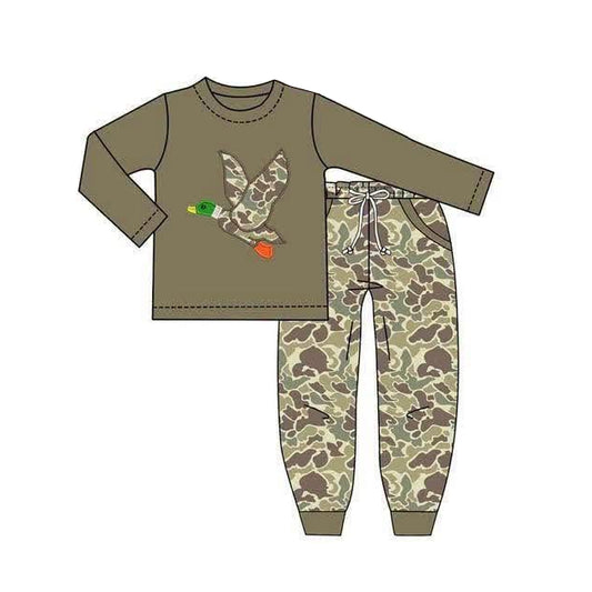 Pre order fall boy hunting mallard camo jogger outfit