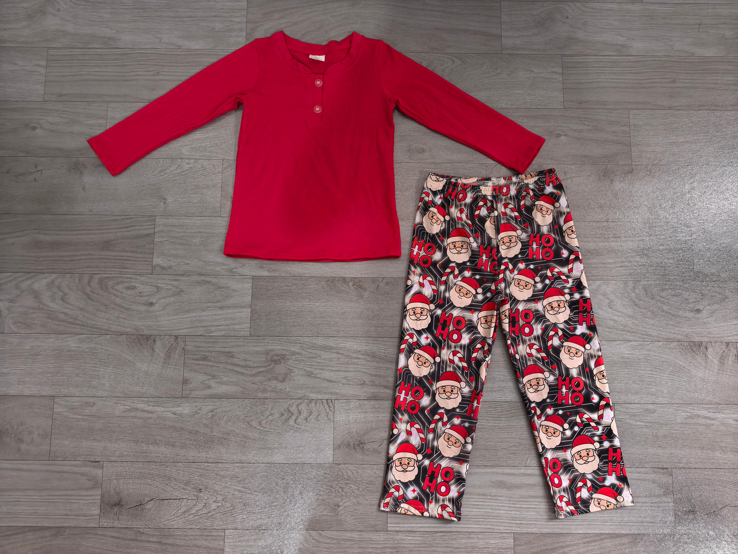 Pre order hohoho santa shirt pants set