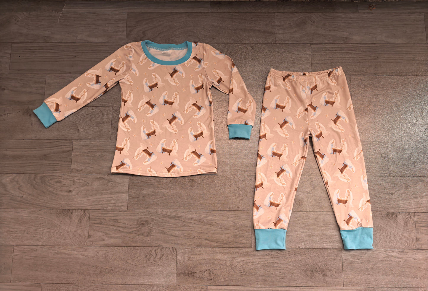 Pre order nativity two pieces kids pajamas