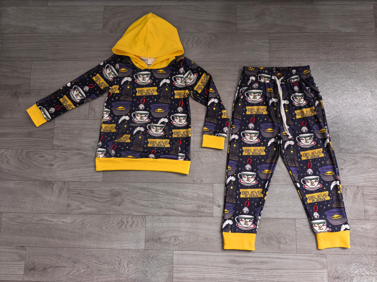 Pre order believe jesus hoodie outfit boy clothing
