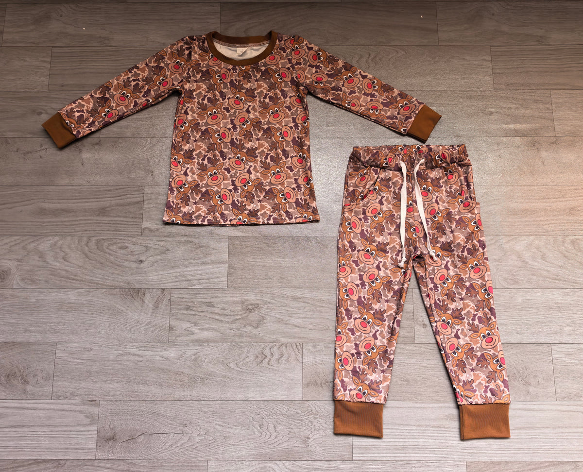 Pre order reindeer shirt joggers boys outfit