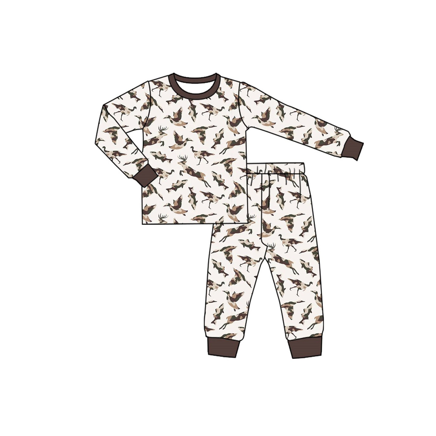 Pre order hunting two pieces boy pajamas