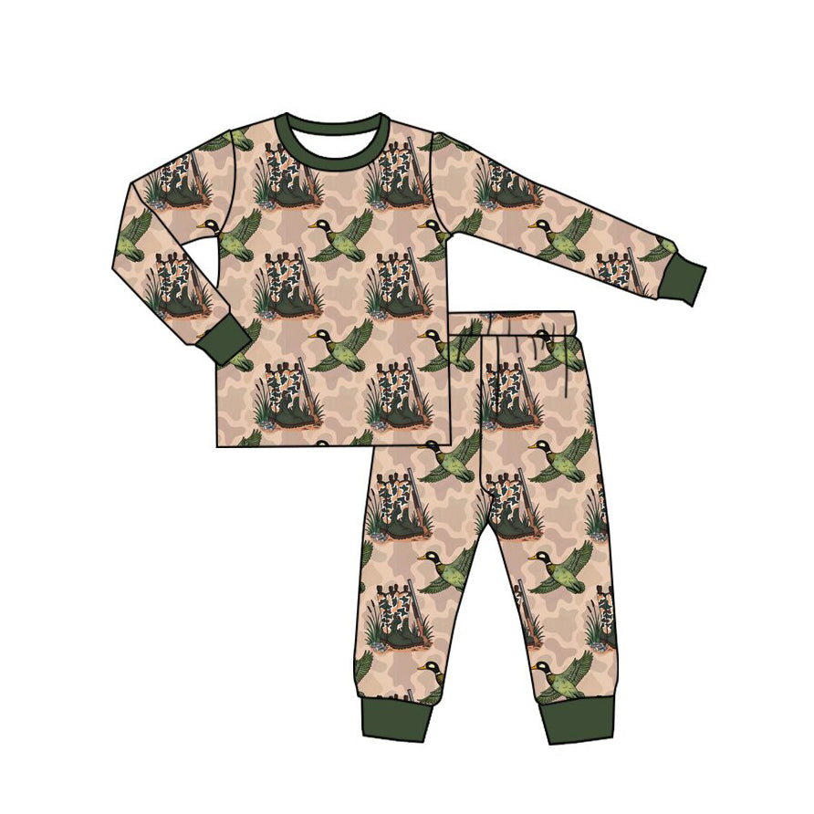 Pre order cowboy boots mallard hunting camo pajamas