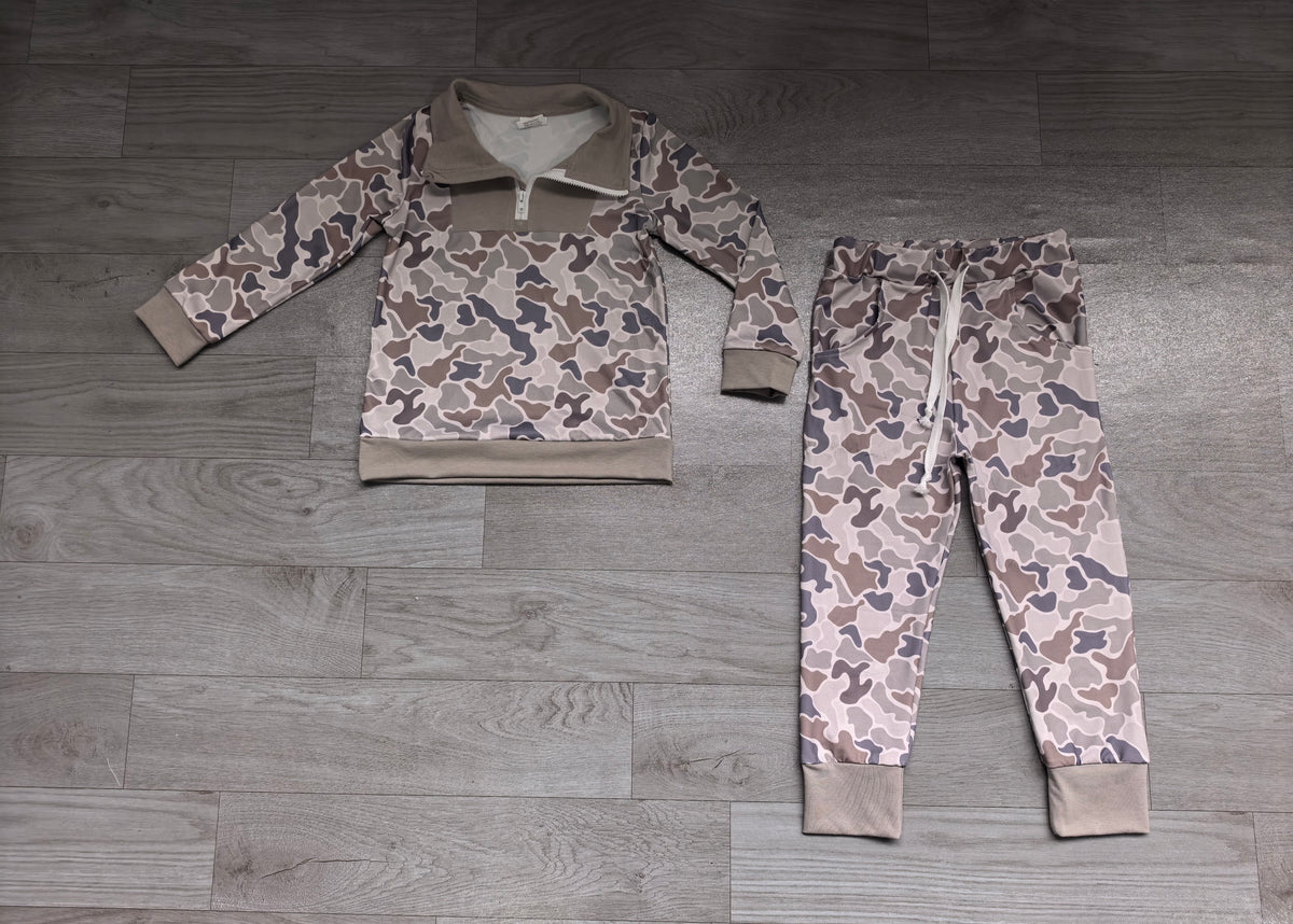 Pre order camo pullover joggers boys outfit