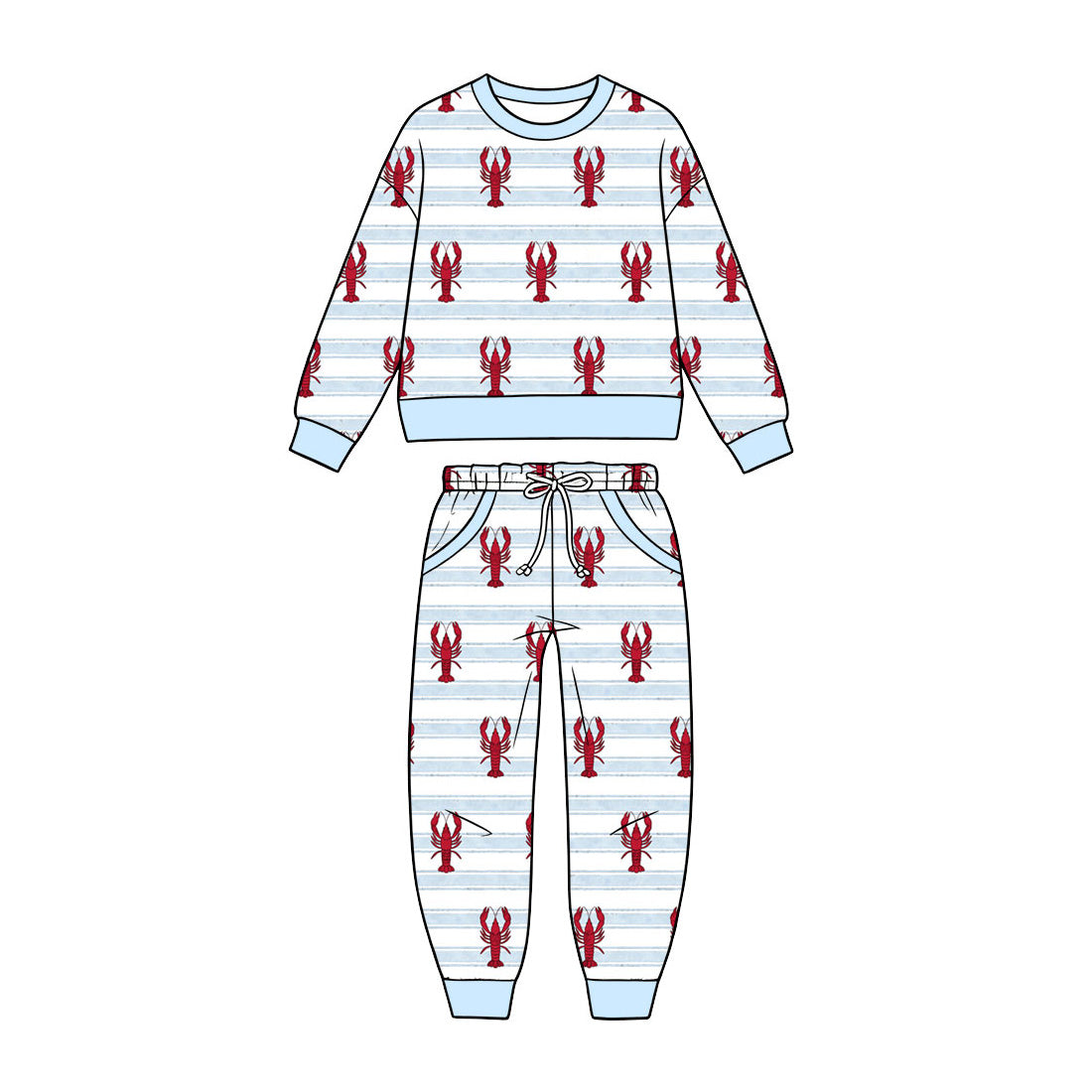 Pre order kids sibling crawfish outfit