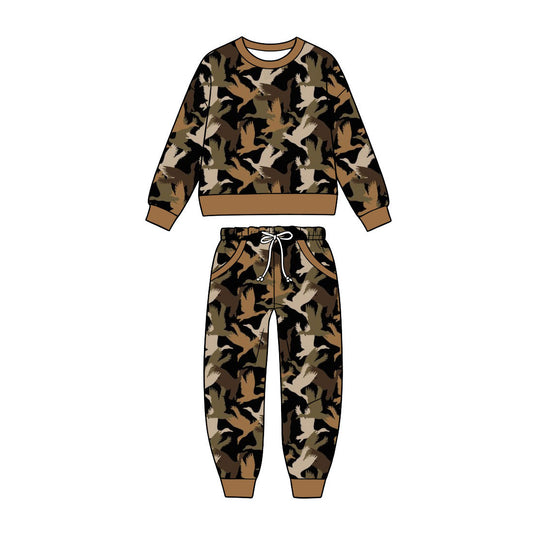 Pre order kids sibling camo mallard outfit