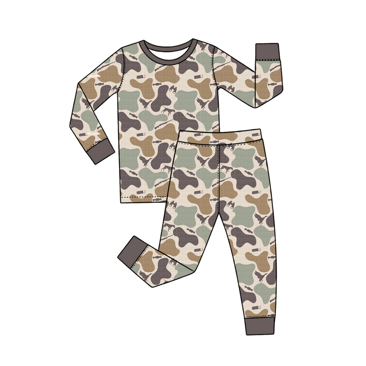 Pre order camo sibling pjs