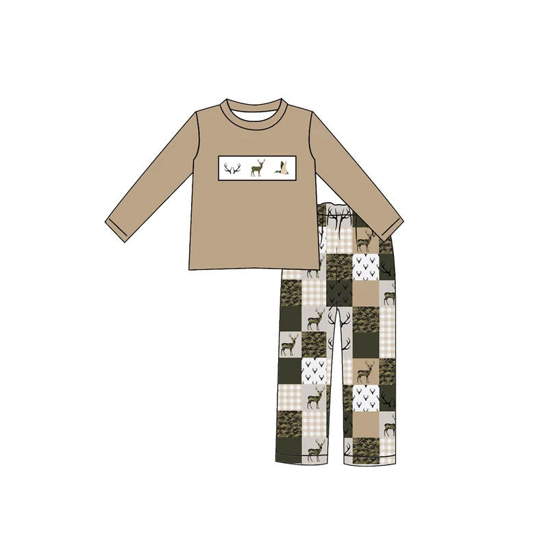 Pre order camo plaid hunting patchwork sibling clothing